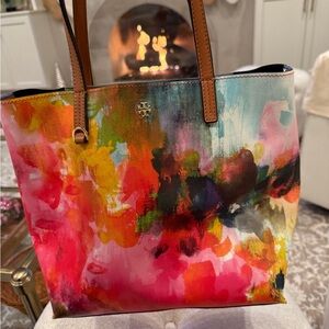 Tory Burch colorful tote bag